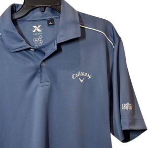 Callaway x-Series Men’s XL polo shirt blue golf w/ Las Vegas logo